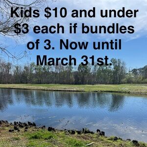 Kids $3 If Bundles of 3 or More! Regular priced $10 or under.